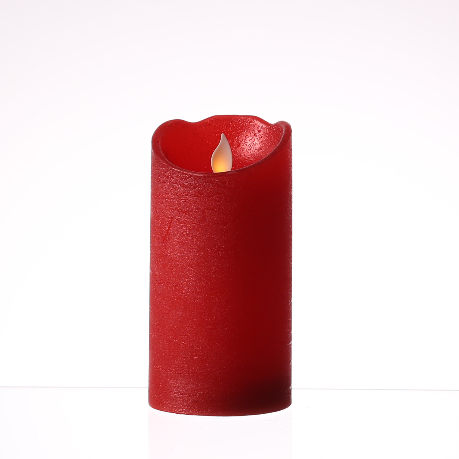 LED Kerze, statische Flamme, rot, 15cm, 2222089 1 St